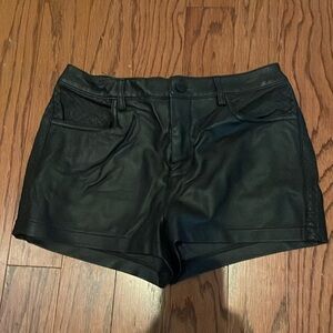 Size small - Black Leather Women’s Shorts - Forever 21